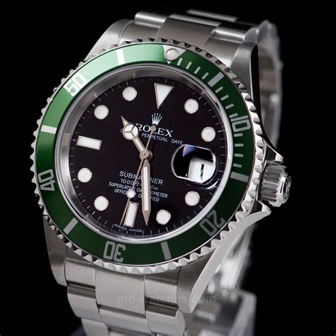 rolex submariner anniversary green bezel|Rolex Submariner green water ghost.